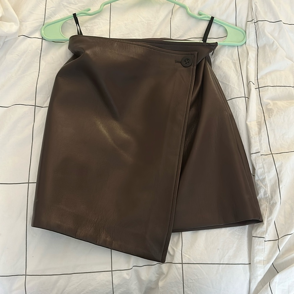New leather skirt